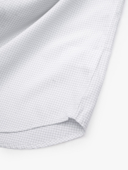 Áo Sơ Mi Caro Hạn Chế Nhăn Wrinkle X Thêu Logo M Ở Ngực Form Slimfit SM175 Caro Đen