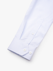 Áo Sơ Mi Caro Hạn Chế Nhăn Wrinkle X Thêu Logo M Ở Ngực Form Slimfit SM175 Caro Xanh Biển