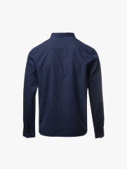 Áo Sơ Mi Diễu Ly Hạn Chế Nhăn Wrinkle X Thêu Peakhour Form Slimfit SM182 Màu Xanh Đen