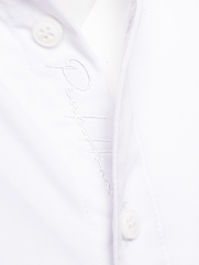 Áo Sơ Mi Diễu Ly Hạn Chế Nhăn Wrinkle X Thêu Peakhour Form Slimfit SM187 Màu Trắng