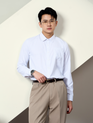 Áo Sơ Mi Sọc Hạn Chế Nhăn Wrinkle X Thêu Chữ M Form Tailored SM177 Sọc Đen