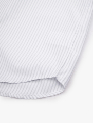 Áo Sơ Mi Sọc Hạn Chế Nhăn Wrinkle X Thêu Chữ M Form Tailored SM177 Sọc Đen