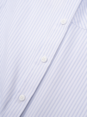 Áo Sơ Mi Sọc Hạn Chế Nhăn Wrinkle X Thêu Chữ M Form Tailored SM177 Sọc Xanh Biển