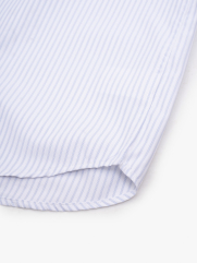 Áo Sơ Mi Sọc Hạn Chế Nhăn Wrinkle X Thêu Chữ M Form Tailored SM177 Sọc Xanh Biển