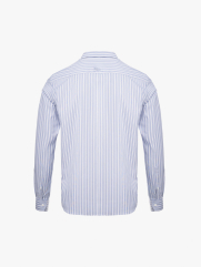 Áo Sơ Mi Sọc Hạn Chế Nhăn Wrinkle X Thêu Chữ Peak Hour Form Slimfit SM176