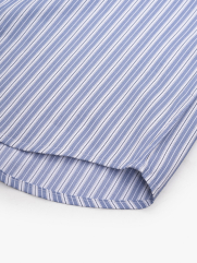 Áo Sơ Mi Sọc Hạn Chế Nhăn Wrinkle X Thêu Chữ Peak Hour Form Slimfit SM176