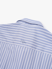 Áo Sơ Mi Sọc Hạn Chế Nhăn Wrinkle X Thêu Chữ Peak Hour Form Slimfit SM176