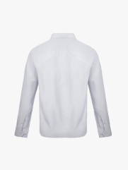 Áo Sơ Mi Sọc Hạn Chế Nhăn Wrinkle X Thêu M Ở Túi Form Slimfit SM174 Sọc Đen