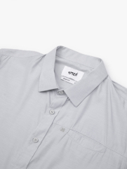 Áo Sơ Mi Sọc Hạn Chế Nhăn Wrinkle X Thêu M Ở Túi Form Slimfit SM174 Sọc Đen