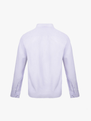 Áo Sơ Mi Sọc Hạn Chế Nhăn Wrinkle X Thêu M Ở Túi Form Slimfit SM174 Sọc Tím