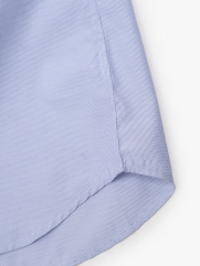 Áo Sơ Mi Sọc Hạn Chế Nhăn Wrinkle X Thêu M Ở Túi Form Slimfit SM174 Sọc Xanh Biển