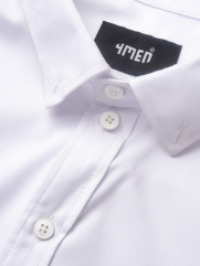 Áo Sơ Mi Trơn Hạn Chế Nhăn Wrinkle X Thêu Peakhour Form Slimfit SM181 Màu Trắng Kem