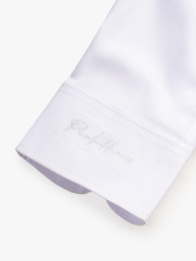 Áo Sơ Mi Trơn Hạn Chế Nhăn Wrinkle X Thêu Peakhour Form Slimfit SM181 Màu Trắng Kem