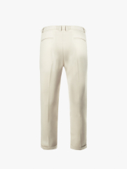 Quần Tây Sidetab 2 Bên Form Regular QT068 Màu Trắng Kem