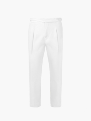 Quần Tây Sidetab Hai Bên Slimfit Trơn QT067 Màu Trắng