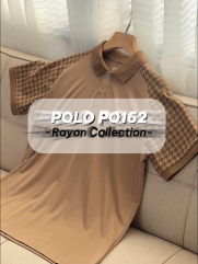 Áo Polo Rayon Nanh Sói Form Slimfit PO162 Màu Be