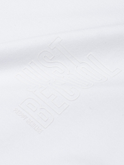 Áo Thun In Chữ Just Be Cool Form Regular AT169 Màu Trắng