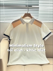 Áo Polo Rayon Rã Phối Form Slimfit PO159 Màu Trắng