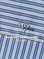 Áo Sơ Mi Sọc Hạn Chế Nhăn Wrinkle X Thêu Chữ Peak Hour Form Slimfit SM176