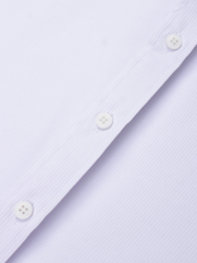 Áo Sơ Mi Sọc Thêu Huy Hiệu M Form Tailored SM180 Sọc Trắng