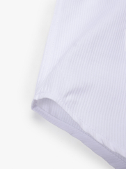 Áo Sơ Mi Sọc Thêu Huy Hiệu M Form Tailored SM180 Sọc Trắng