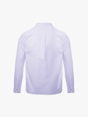 Áo Sơ Mi Sọc Thêu Huy Hiệu M Form Tailored SM180 Sọc Tím