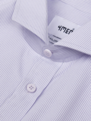 Áo Sơ Mi Sọc Thêu Huy Hiệu M Form Tailored SM180 Sọc Tím