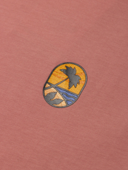 Áo Thun In Logo Bãi Biển Form Slimfit AT170 Màu Hồng