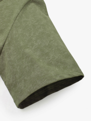 Áo Thun Wash Loang In Hình Lốc Xoáy Form Relax AT173 Màu Rêu