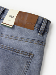 Quần Jeans Trơn Xanh Nhạt Form Slimfit QJ113