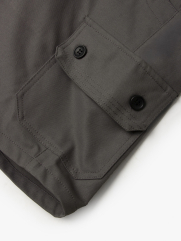 Quần Short Kaki Trang Trí Đường Diễu 2 Bên Túi Hộp Form Straight QS073 Màu Xám