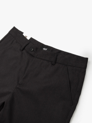 Quần Short Linen Trơn Form Straight QS068 Màu Đen