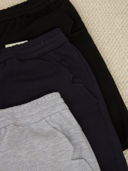 Quần Short Thun Trơn Form Regular QS072 Màu Xanh Đen