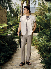 Quần Tây Sidetab 2 Bên Form Regular QT068 Màu Xám