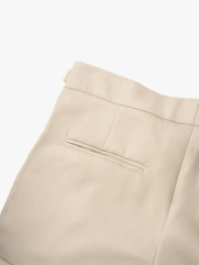 Quần Tây Sidetab Hai Bên Slimfit Trơn QT067 Màu Kem