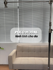 Áo Polo Vải Modal Thêu 4MEN Club Tay Áo Form Slimfit PO138 Màu Đen