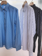 Áo Sơ Mi Sọc Form Slimfit SM172 Sọc Xanh