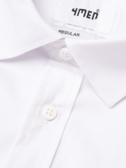 Áo Sơ Mi Tay Dài Vải Bamboo Thêu Chữ Liberty M Ở Vai Form Slimfit SM190