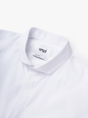 Áo Sơ Mi Tay Dài Vải Bamboo Thêu Chữ Liberty M Form Slimfit SM188