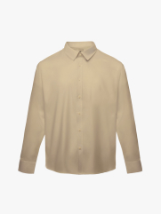 Áo Sơ Mi Trơn Tay Dài SM088 Màu Be