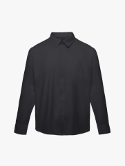 Áo Sơ Mi Trơn Tay Dài SM088 Màu Đen