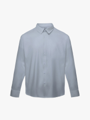 Áo Sơ Mi Trơn Tay Dài SM088 Màu Xám