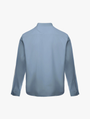 Áo Sơ Mi Trơn Tay Dài SM088 Màu Xanh Đá