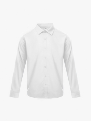 Áo Sơ Mi Trơn Vải Modal Ít Nhăn Form Slimfit SM079 Màu Trắng