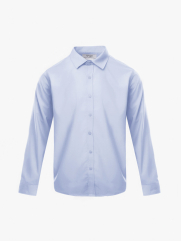 Áo Sơ Mi Trơn Vải Modal Ít Nhăn Form Slimfit SM079 Màu Xanh Biển