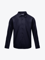 Áo Sơ Mi Trơn Vải Modal Ít Nhăn Form Slimfit SM079 Màu Xanh Đen