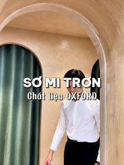 Áo Sơ Mi Vải Oxford Trơn Signature Form Regular SM157 Màu Trắng Kem