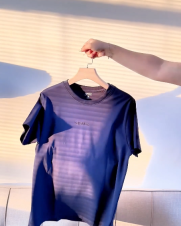 Áo Thun In Cao Leisure Form Slimfit AT158 Màu Xanh Đen