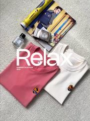 Áo Thun In Logo Bãi Biển Form Slimfit AT170 Màu Trắng