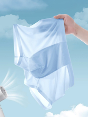 Quần Boxer Lụa Băng Basic QL065 Màu Xanh Bạc Hà